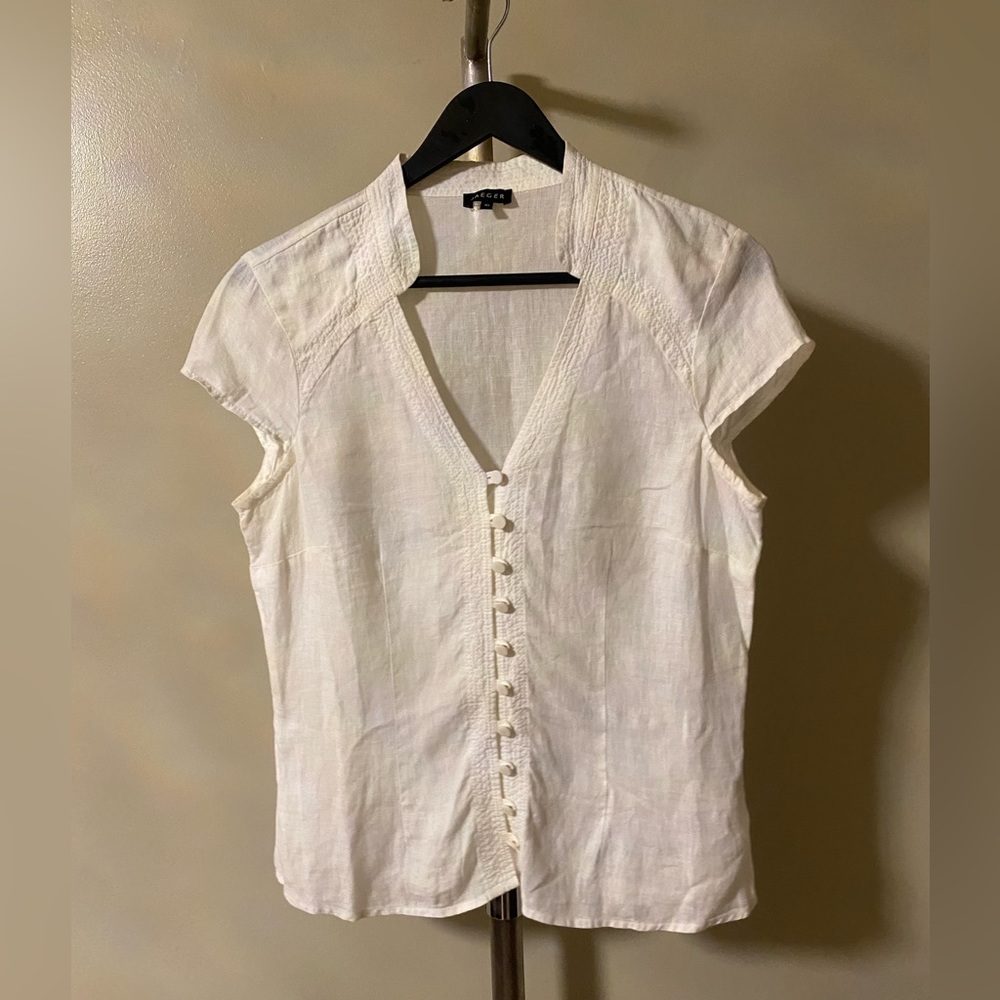 Jaeger 100% Linen Top